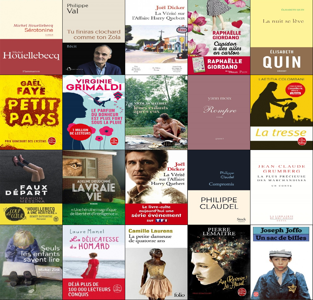 Les livres par catégories Littérature